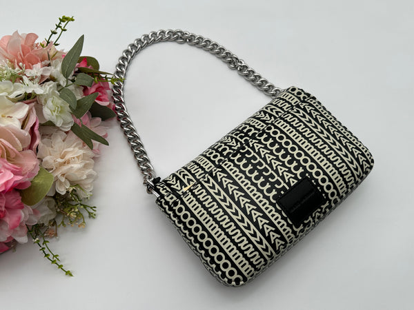 Authentic Marc Jacobs Monogram Lamb Leather Shoulder Bag