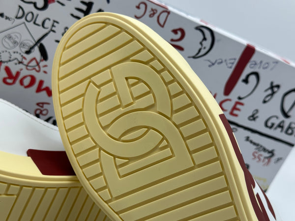 Authentic Dolce & Gabbana Calfskin Nappa Portofino Men’s Sneakers