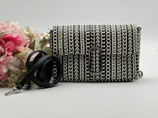 Authentic Marc Jacobs Monogram Lamb Leather Shoulder Bag