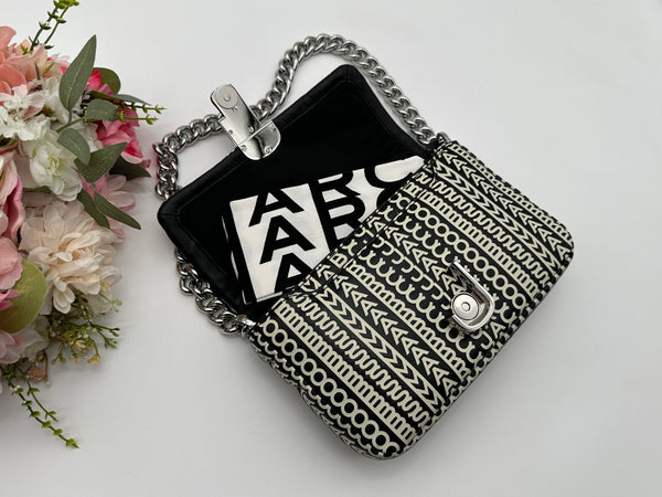 Authentic Marc Jacobs Monogram Lamb Leather Shoulder Bag