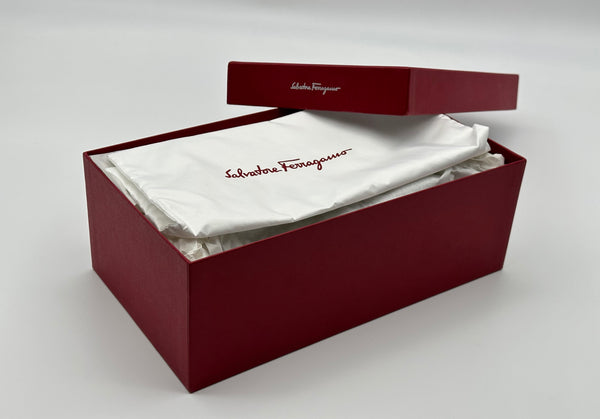 Authentic Salvatore Ferragamo Men's Black Groove Slide Slippers Sandals Shoes Size 8