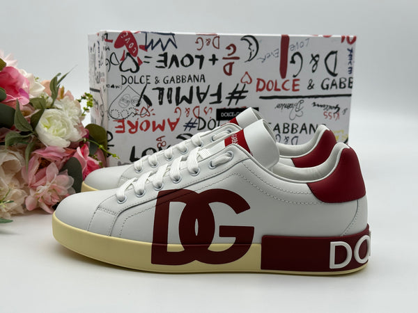 Authentic Dolce & Gabbana Calfskin Nappa Portofino Men’s Sneakers