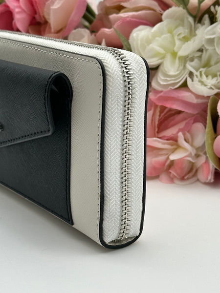 Michael  Kors Saffiano Leather Large Pocket Travel Wristlet Wallet