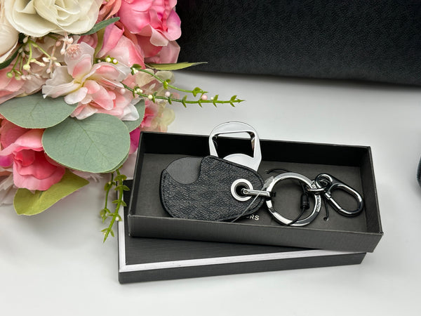 Michael Kors Black Logo Bottle Opener Key Ring