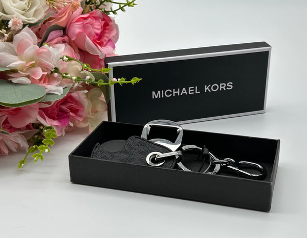 Michael Kors Black Logo Bottle Opener Key Ring