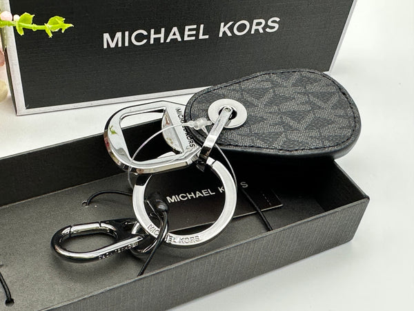 Michael Kors Black Logo Bottle Opener Key Ring