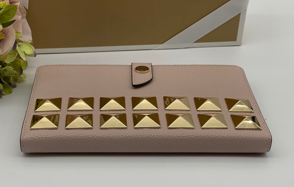 Michael Kors Medium Studded Pebbled Leather Notebook