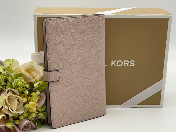 Michael Kors Medium Studded Pebbled Leather Notebook