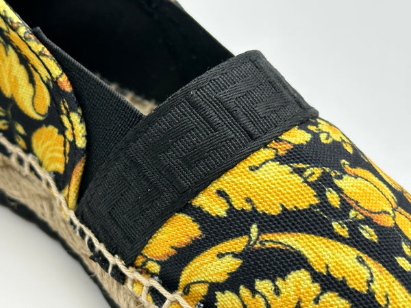 Authentic Versace Kids Barocco-Print Espadrille Shoes