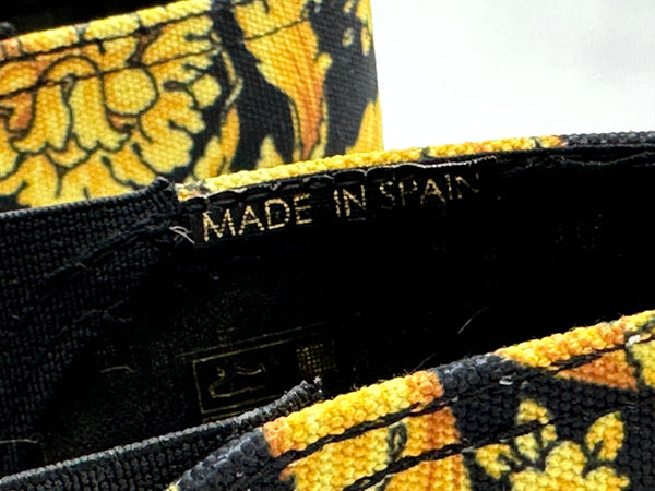 Authentic Versace Kids Barocco-Print Espadrille Shoes