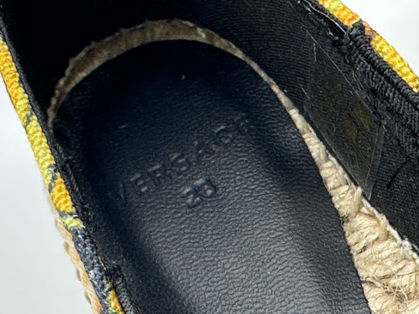 Authentic Versace Kids Barocco-Print Espadrille Shoes