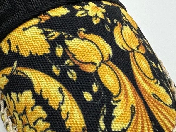 Authentic Versace Kids Barocco-Print Espadrille Shoes