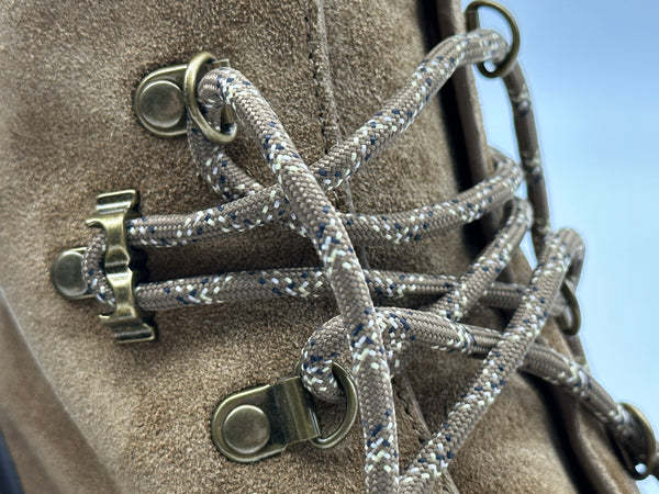 Authentic Tory Burch Women's Brown Suede Leather Hiker Ankle Boots Shoes Size US 8