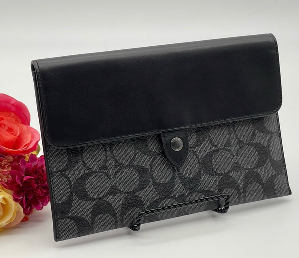 Coach Mini Tablet Sleeve In Signature Canvas