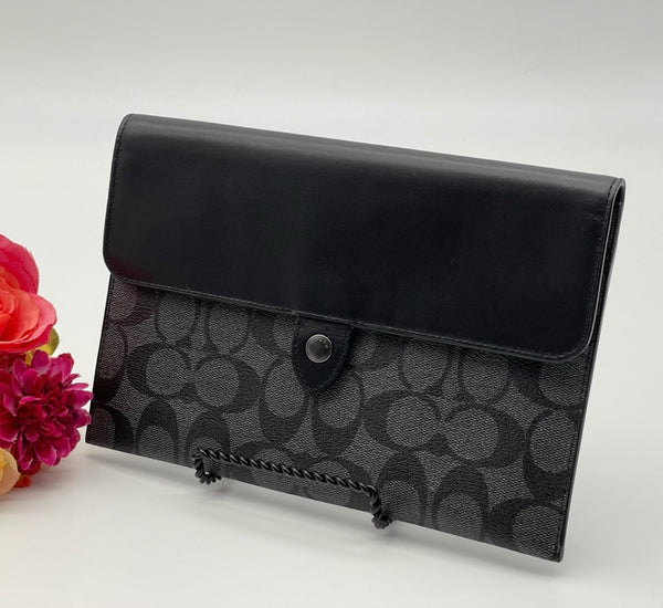 Coach Mini Tablet Sleeve In Signature Canvas