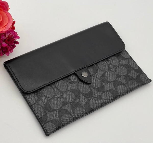 Coach Mini Tablet Sleeve In Signature Canvas