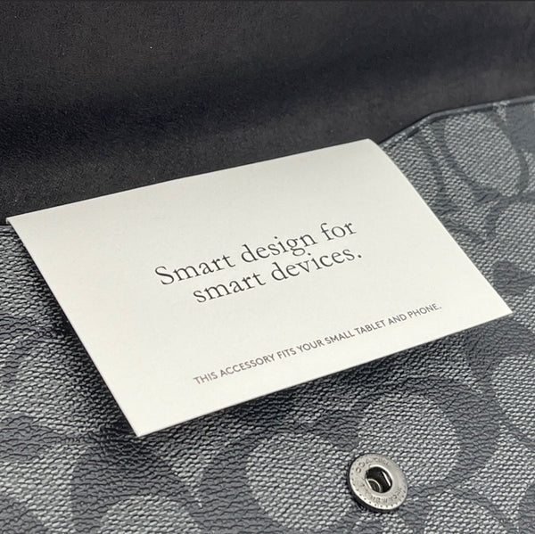 Coach Mini Tablet Sleeve In Signature Canvas
