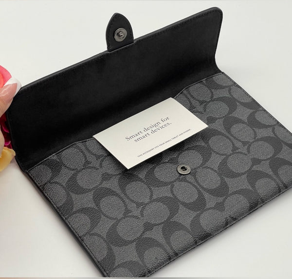 Coach Mini Tablet Sleeve In Signature Canvas