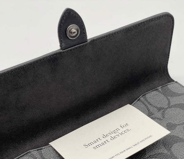 Coach Mini Tablet Sleeve In Signature Canvas