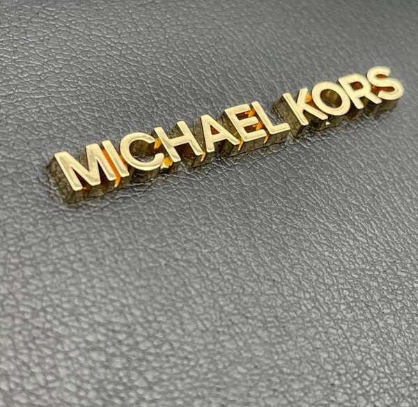 Michael Kors Large Black Leather Satchel