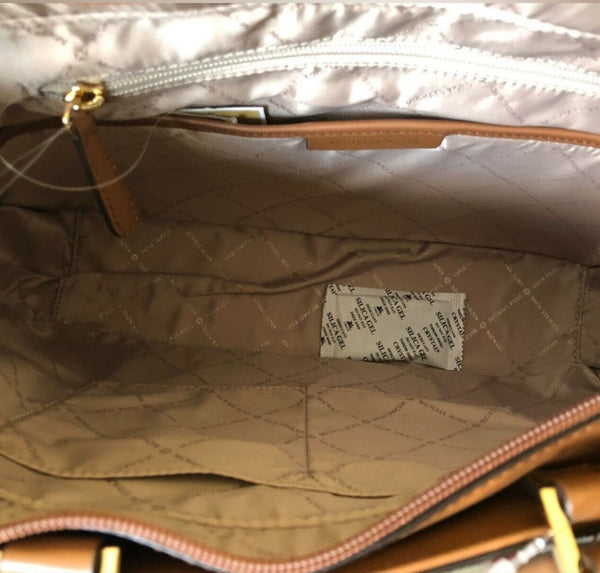 Michael Kors Vanilla Large Zip Top Tote