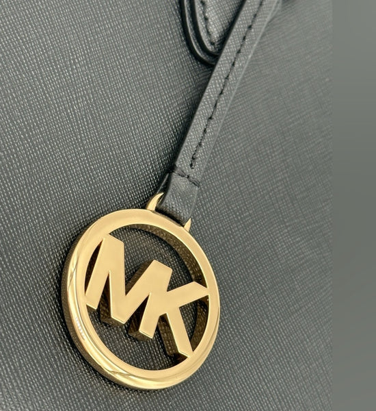 MICHAEL KORS  Black Saffiano Leather Satchel Bag