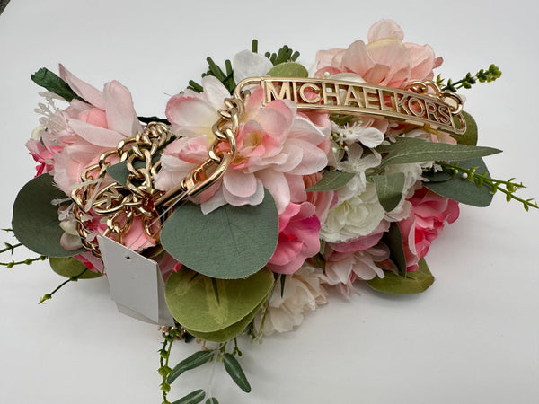 Michael Kors Gold Tone Chain Link Belt With Bar Michael Kors Logo Size L / XL