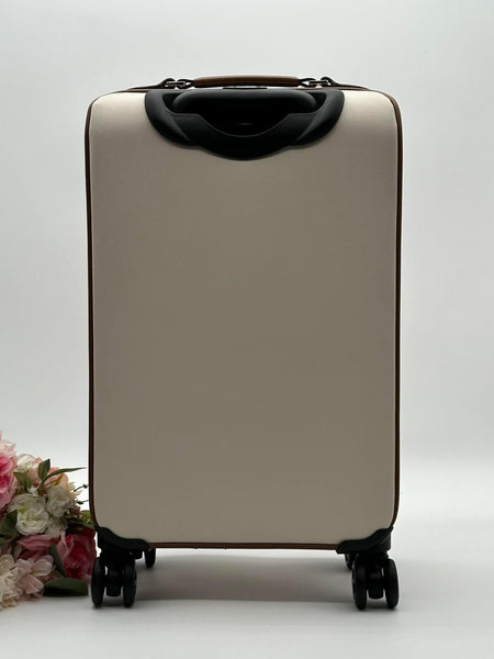Michael Kors Small Two-Tone Faux Saffiano Leather Suitcase