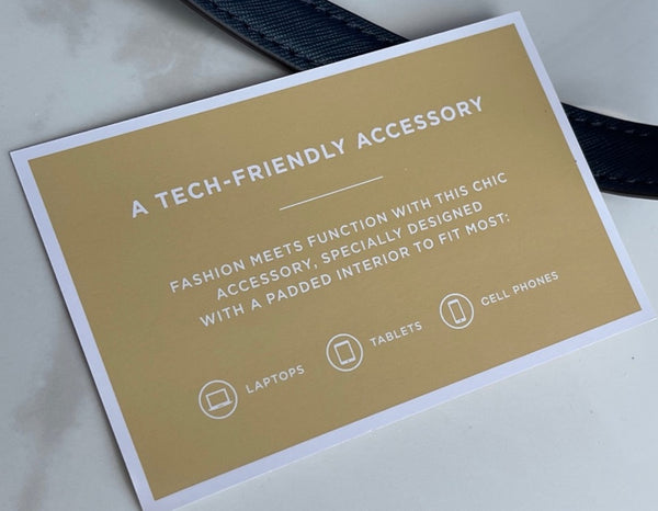 MICHAEL KORS NavyBlue Saffiano Leather Large Lap Top Multifunctional Tote