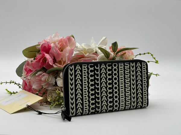 Authentic Marc Jacobs Monogram Leather Continental Wallet