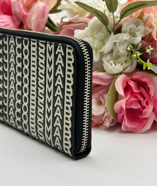 Authentic Marc Jacobs Monogram Leather Continental Wallet