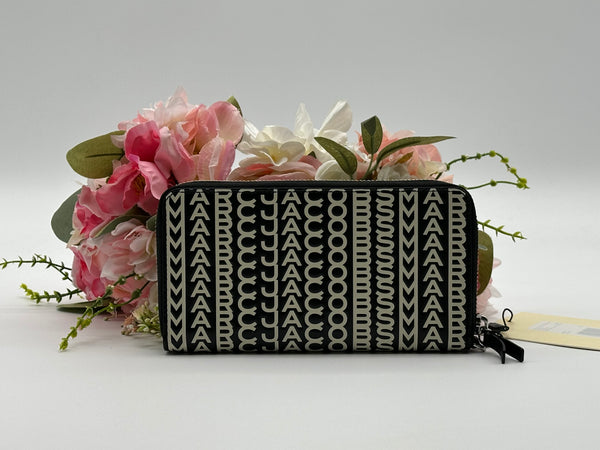 Authentic Marc Jacobs Monogram Leather Continental Wallet
