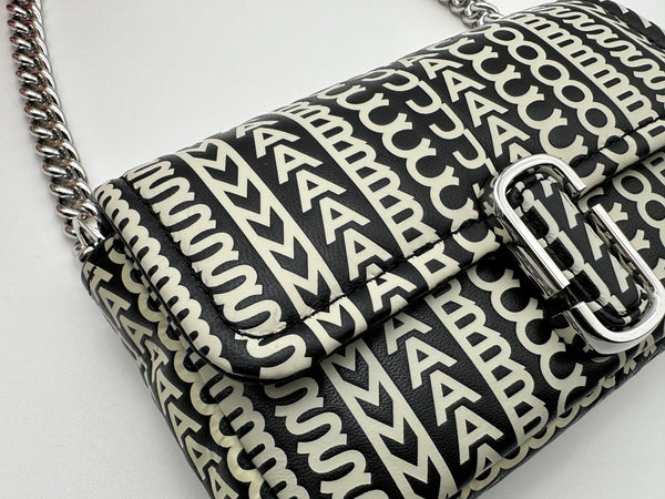 Authentic Marc Jacobs Monogram Lamb Leather Mini Crossbody Bag