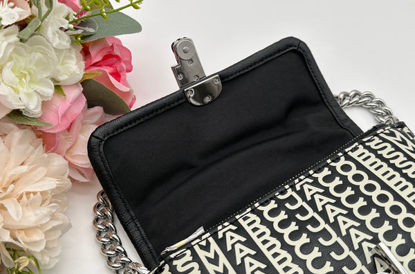 Authentic Marc Jacobs Monogram Lamb Leather Mini Crossbody Bag