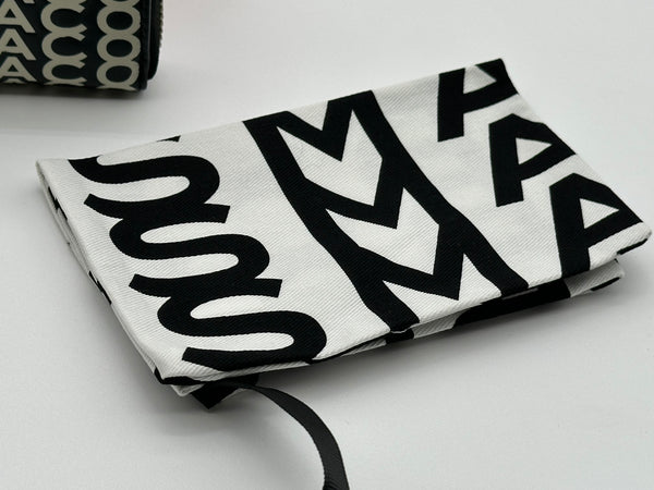 Authentic Marc Jacobs Monogram Leather Zip Around Wallet