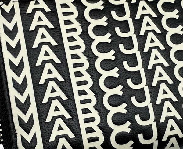 Authentic Marc Jacobs Monogram Leather Zip Around Wallet