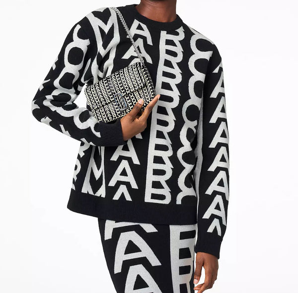 Authentic Marc Jacobs Monogram Lamb Leather Mini Crossbody Bag