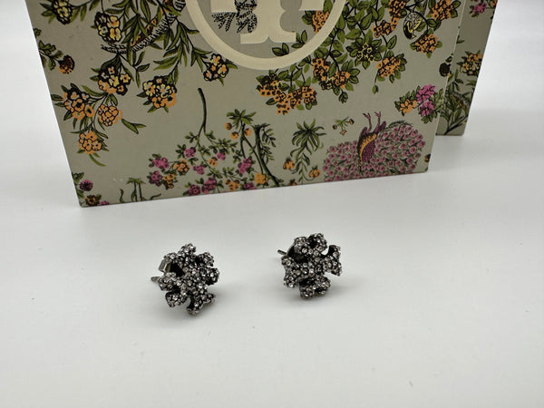 Authentic Tory Burch Roxanne Chain Bracelet And Stud Earring Set