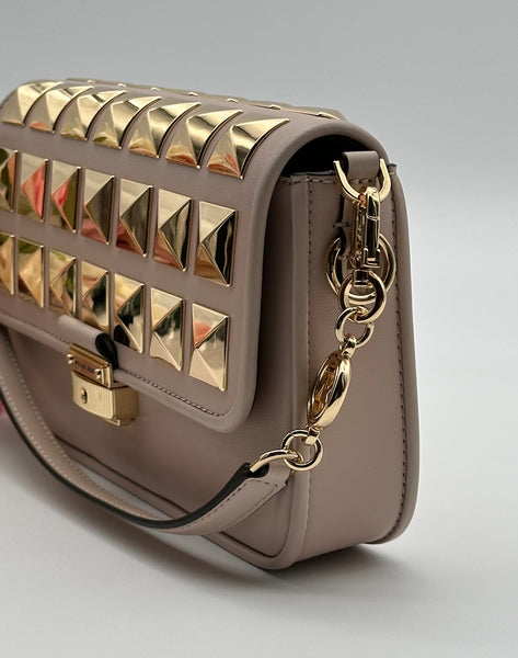 Michael Kors Bradshaw Studded Leather Shoulder Bag