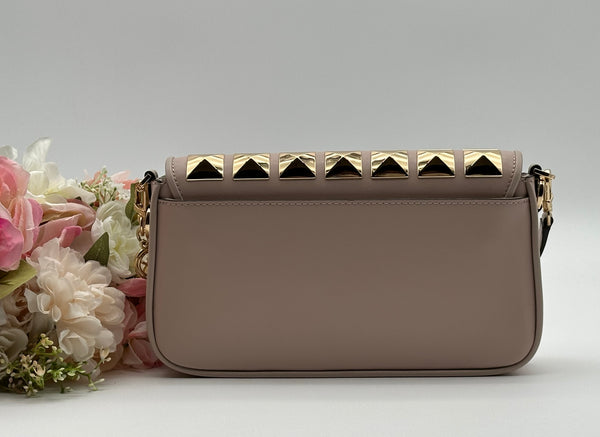 Michael Kors Bradshaw Studded Leather Shoulder Bag