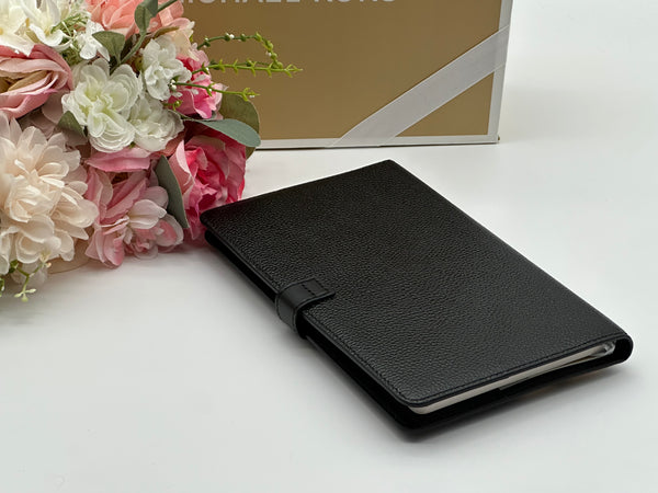Michael Kors Medium Studded Pebbled Leather Notebook