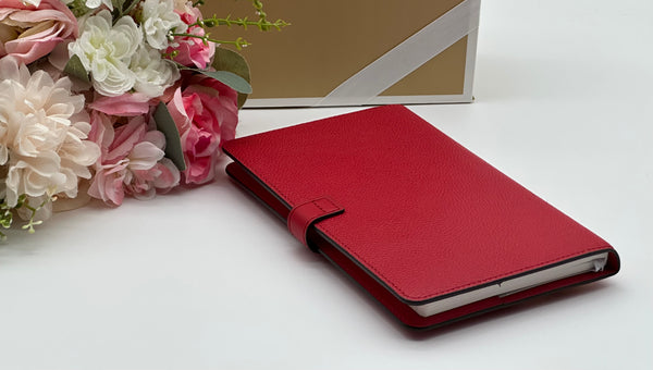 Michael Kors Medium Studded Pebbled Leather Notebook