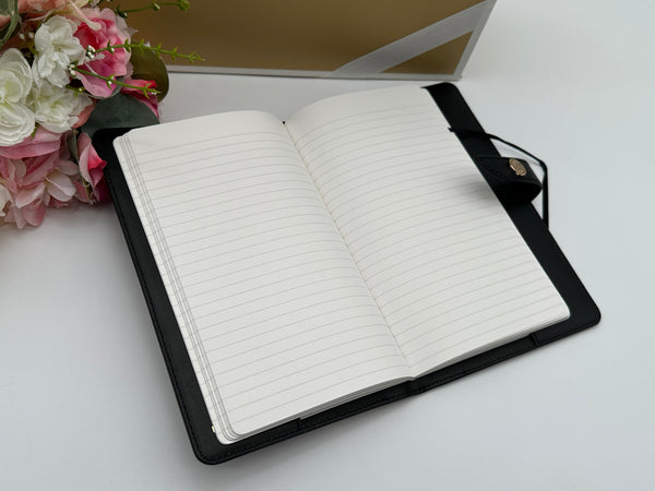 Michael Kors Medium Studded Pebbled Leather Notebook