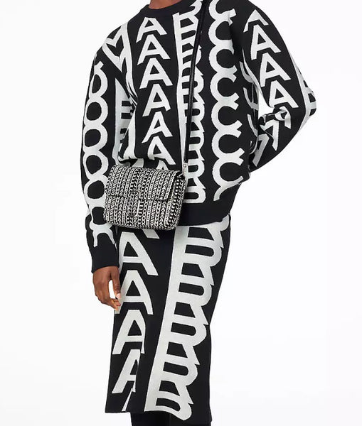 Authentic Marc Jacobs Monogram Lamb Leather Shoulder Bag