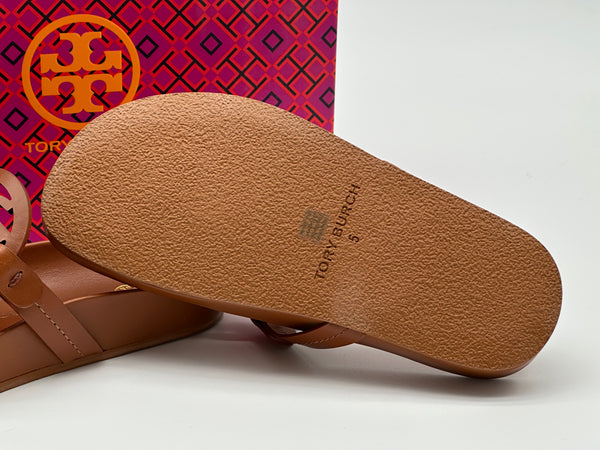 Authentic Tory Burch Women’s Brown Miller Cloud Thong Sandals  Size US 5