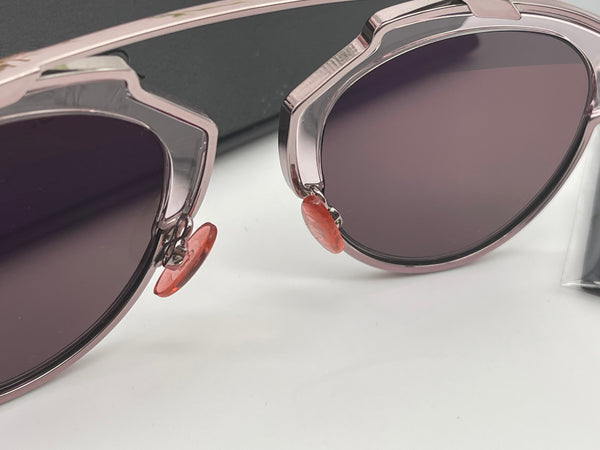 Authentic CHRISTIAN DIOR Pink Blonde/Havana Brown Acetate So Real Brow Bar Sunglasses