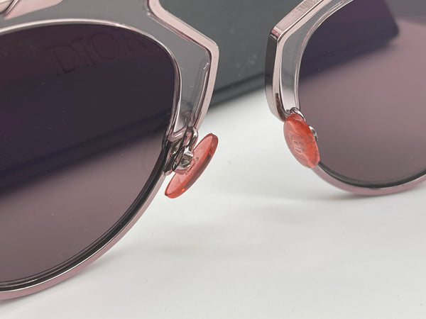 Authentic CHRISTIAN DIOR Pink Blonde/Havana Brown Acetate So Real Brow Bar Sunglasses