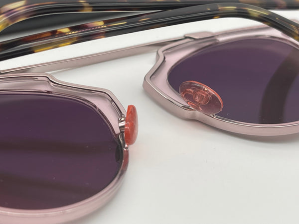 Authentic CHRISTIAN DIOR Pink Blonde/Havana Brown Acetate So Real Brow Bar Sunglasses