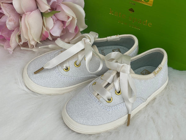 Big Girl Keds Kate Spade New York Champion Glitter Sneakers