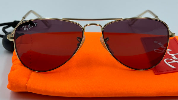 Authentic Kids Ray Ban Aviator Sunglasses 7